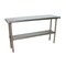 Bk Resources Work Table Stainless Steel W/Undershelf, Plastic bullet feet 72"Wx18"D SVT-1872 - alternate 1